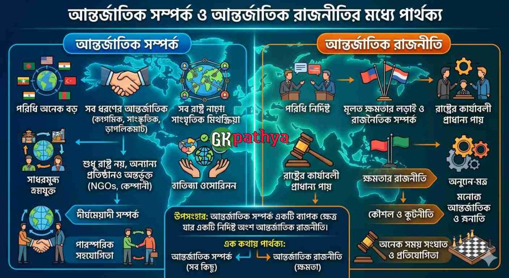 আন্তর্জাতিক সম্পর্ক ও আন্তর্জাতিক রাজনীতি